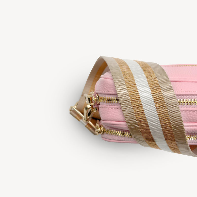 Champagne & Rose Gold Stripe Strap