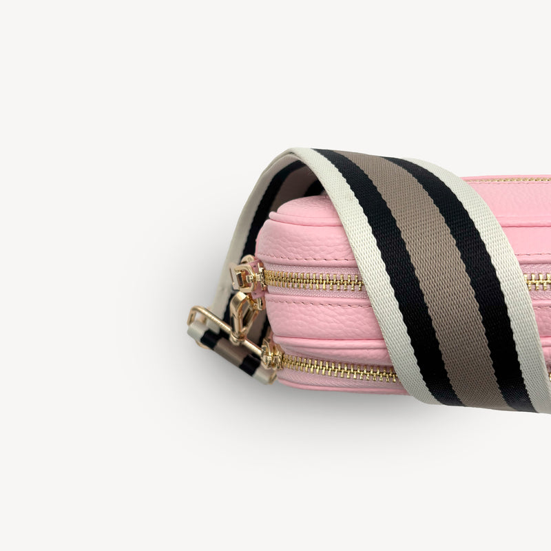 Black, Stone & Tan Stripe Strap