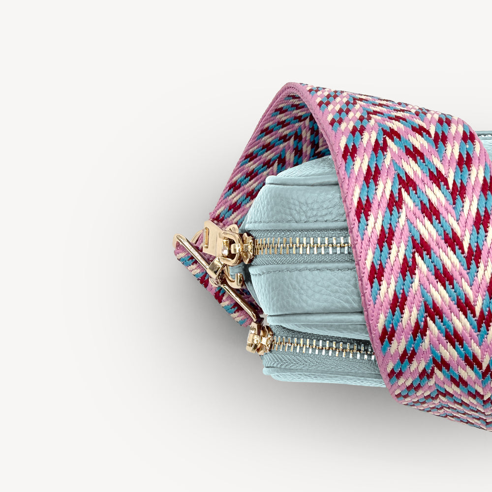 Pink & Blue Herringbone Strap thumbnail-image-20