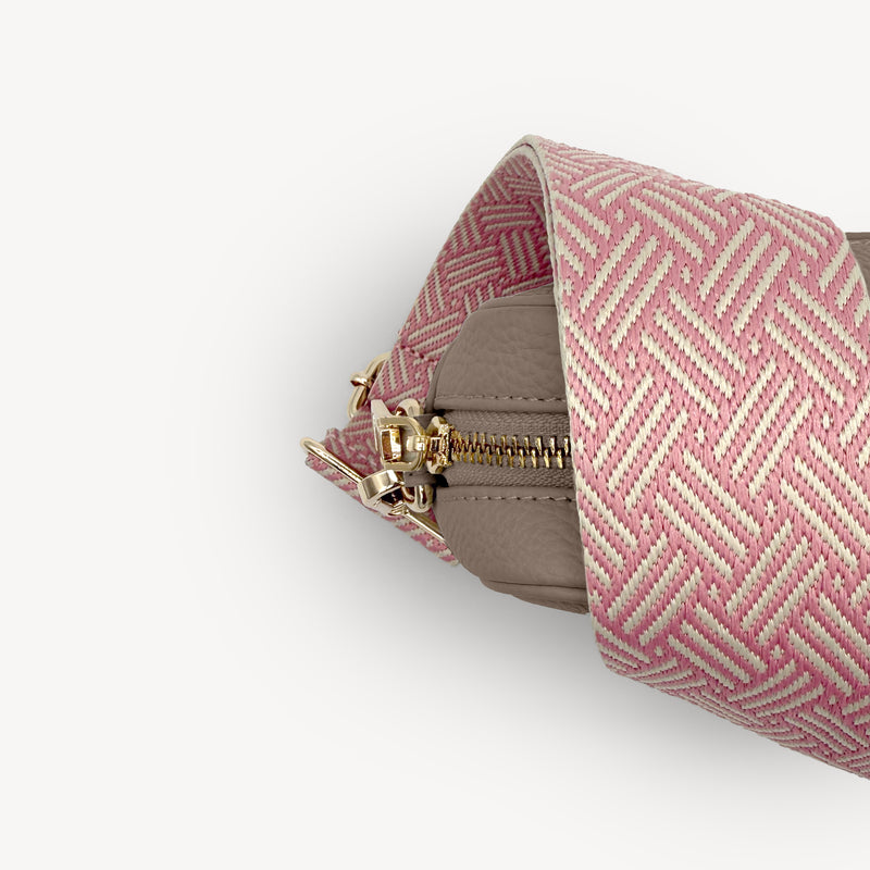 Pink & Stone Weave Strap