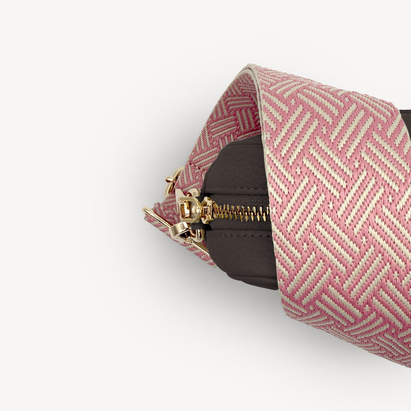 Pink & Stone Weave Strap