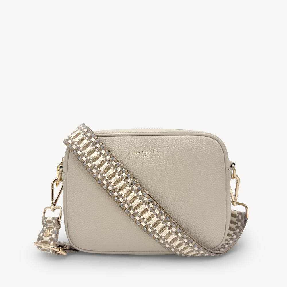 Taupe & White Stitch Strap thumbnail-image-41