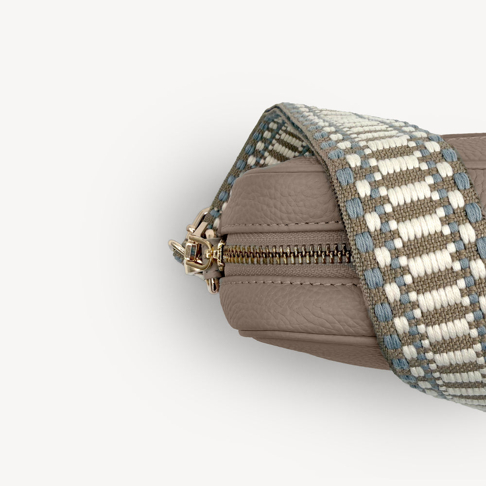 Taupe & White Stitch Strap thumbnail-image-50