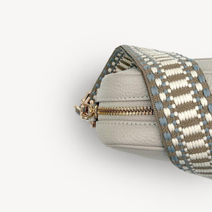 Taupe & White Stitch Strap thumbnail-image-42