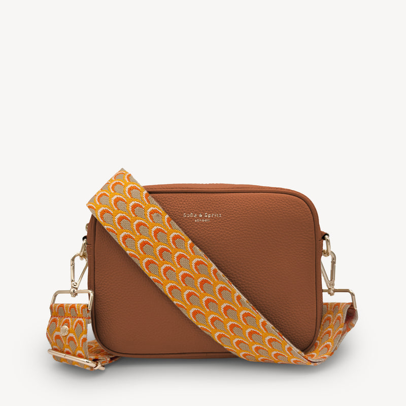 Burnt Orange Peacock Strap