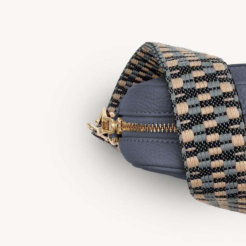 Blue & Stone Zigzag Strap