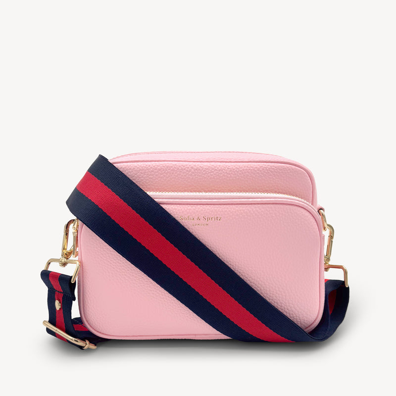 Navy & Red Stripe Strap