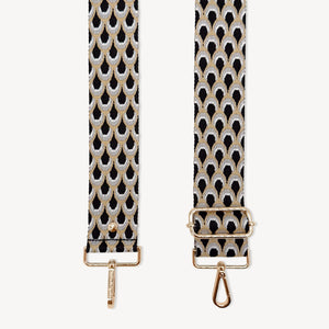 Black & Grey Peacock Strap