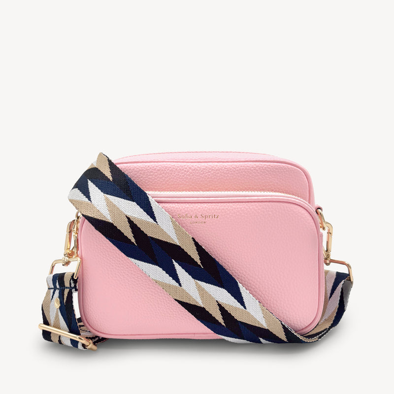 Navy & White Mosaic Strap