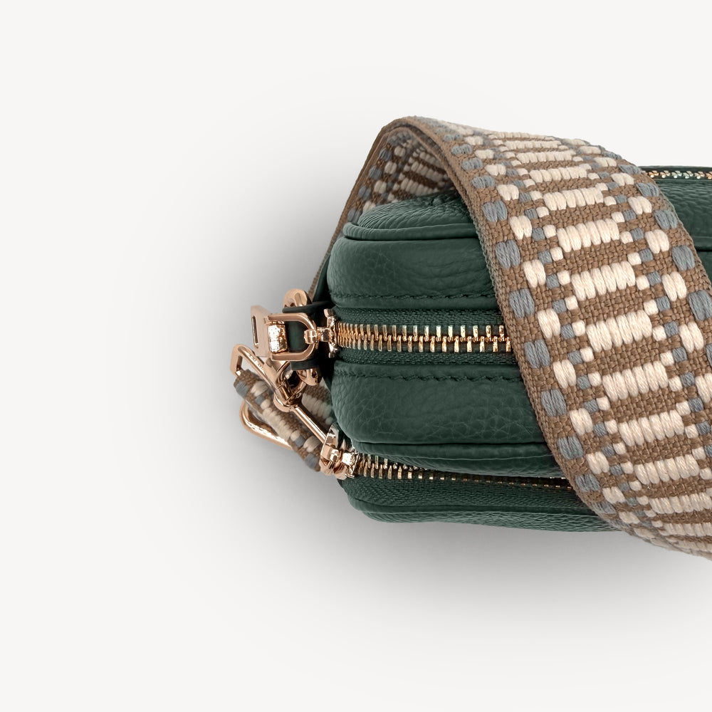 Taupe & White Stitch Strap thumbnail-image-20