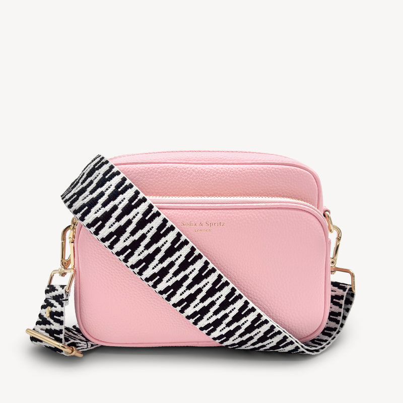 Black & White Zigzag Strap
