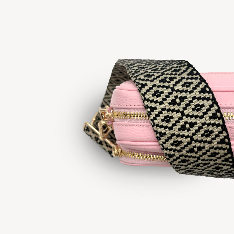 Black & Stone Embroidered Strap