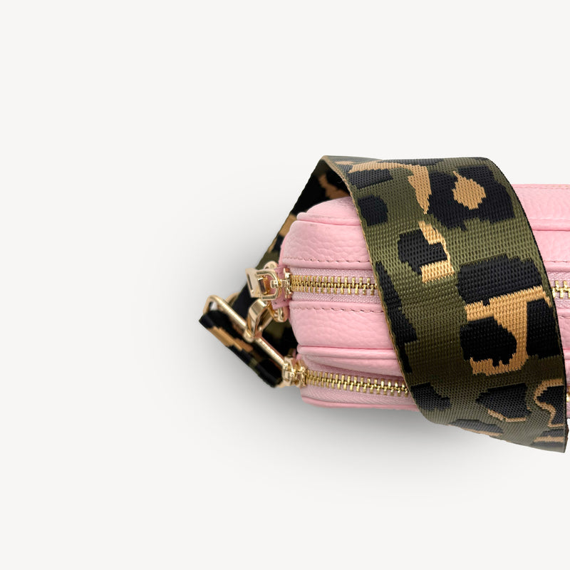 Grey & Gold Leopard Strap