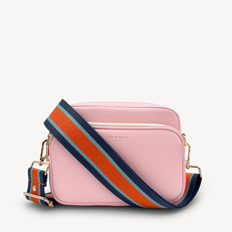 Orange & Navy Stripe Strap