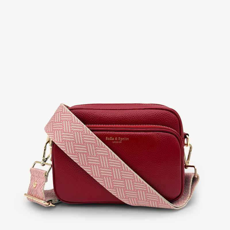 Pink & Stone Weave Strap