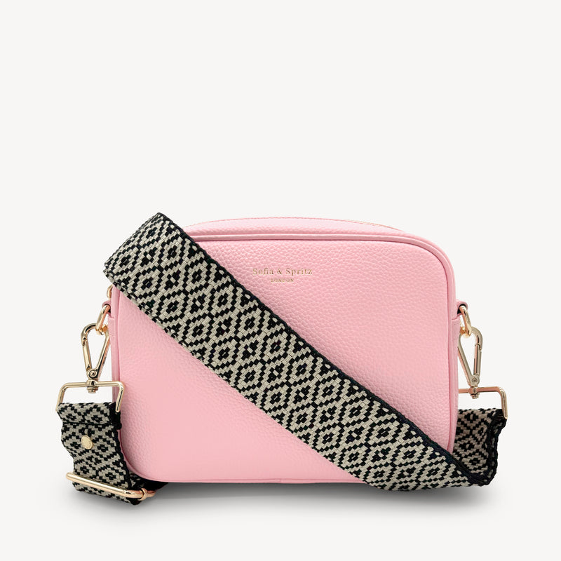 Black & Stone Embroidered Strap