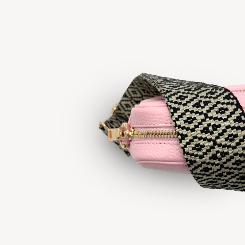 Black & Stone Embroidered Strap