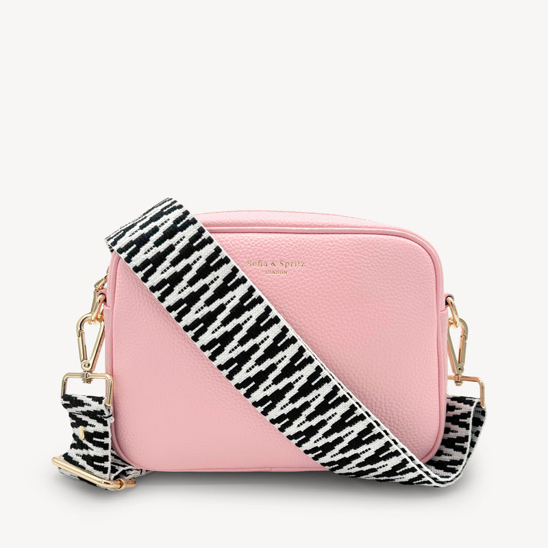 Black & White Zigzag Strap