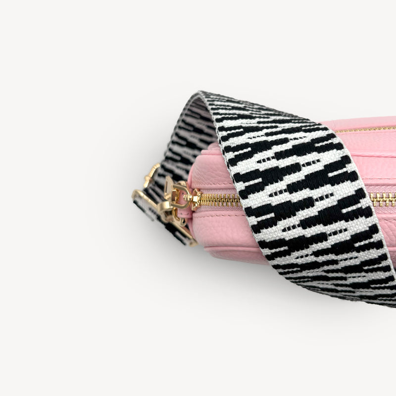 Black & White Zigzag Strap