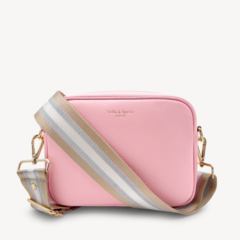 Champagne & Silver Stripe Strap