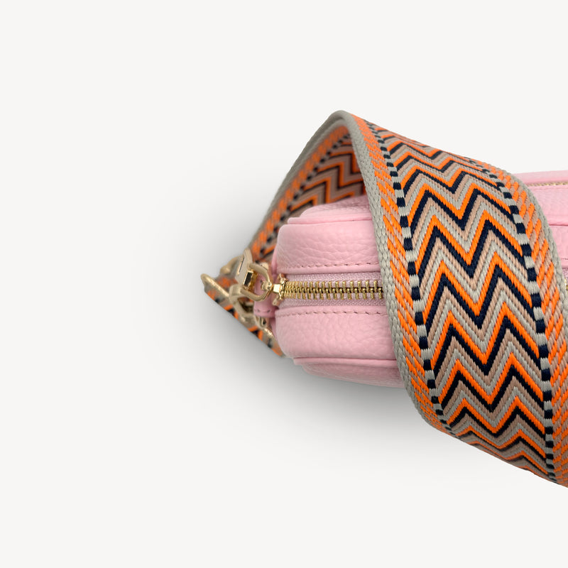 Orange, Black & Stone Aztec Strap