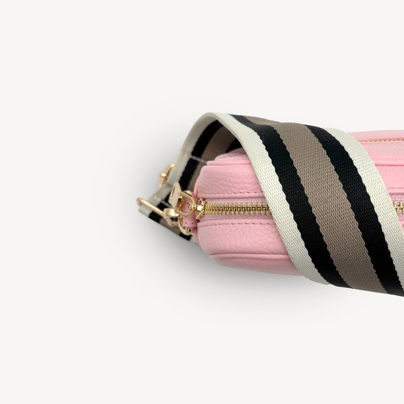 Black, Stone & Tan Stripe Strap