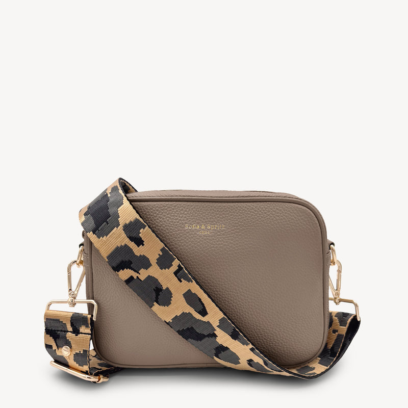 Gold & Grey Leopard Strap