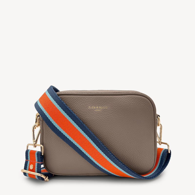 Orange & Navy Stripe Strap