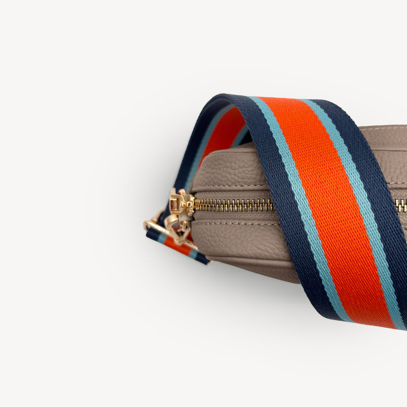 Orange & Navy Stripe Strap