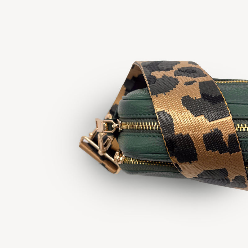 Gold & Grey Leopard Strap