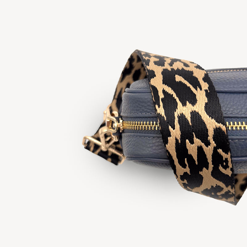 Black & Beige Leopard Strap