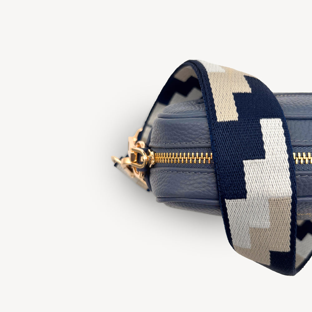 Navy, Stone & Tan Puzzle Strap thumbnail-image-17