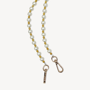Pearl & Gold Bead Strap