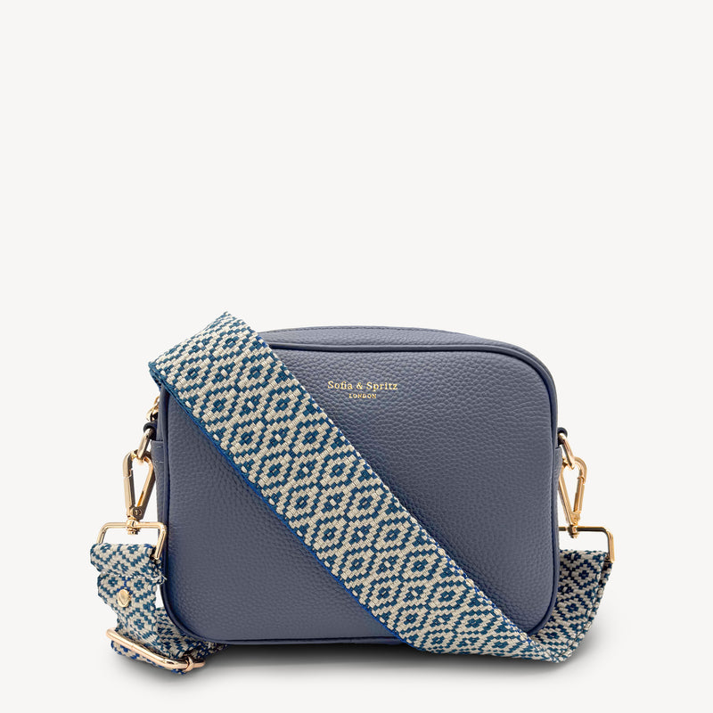 Blue & Stone Embroidered Strap