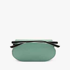 Slim Leather Glasses Case - Jade Green thumbnail-image-1