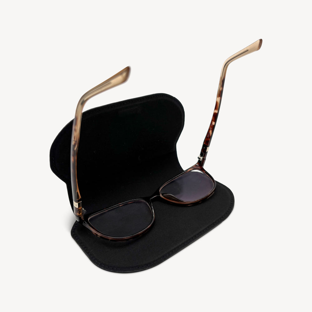 Slim Leather Glasses Case - Black thumbnail-image-6