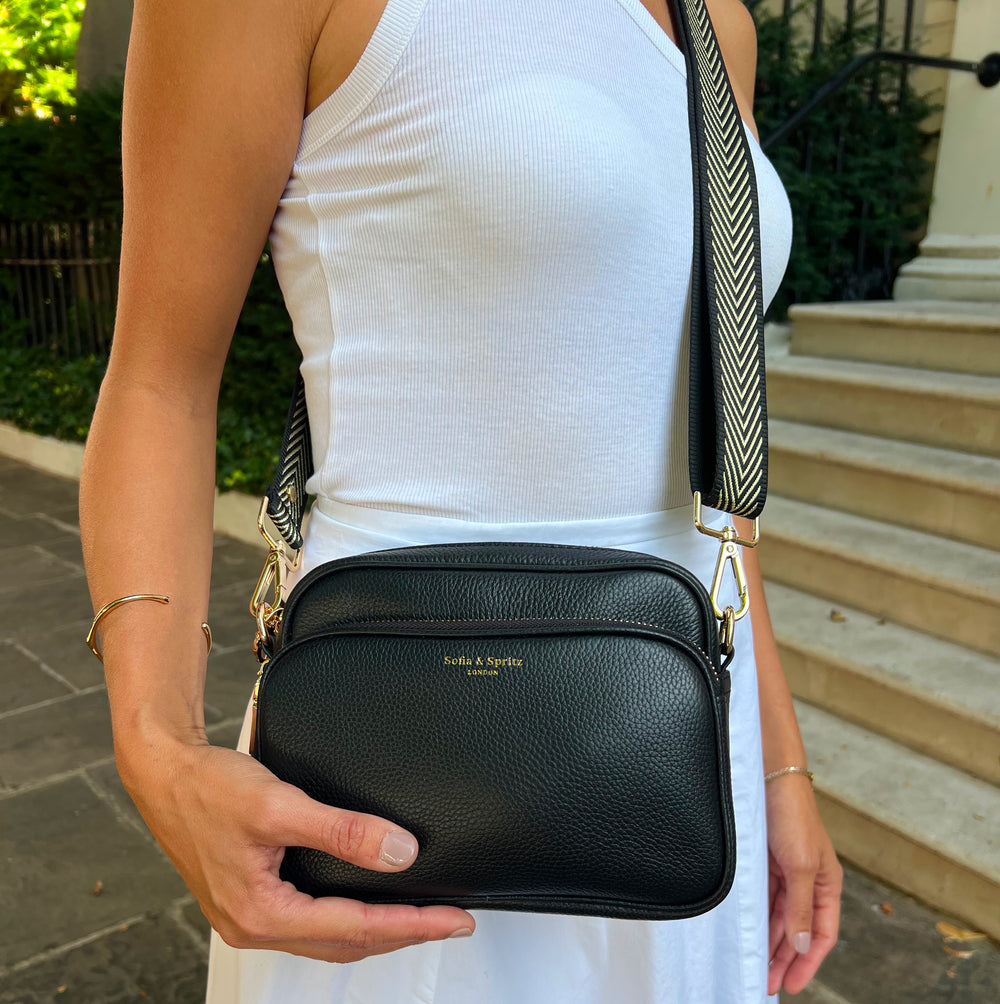 Alba Crossbody Bag - Black thumbnail-image-7