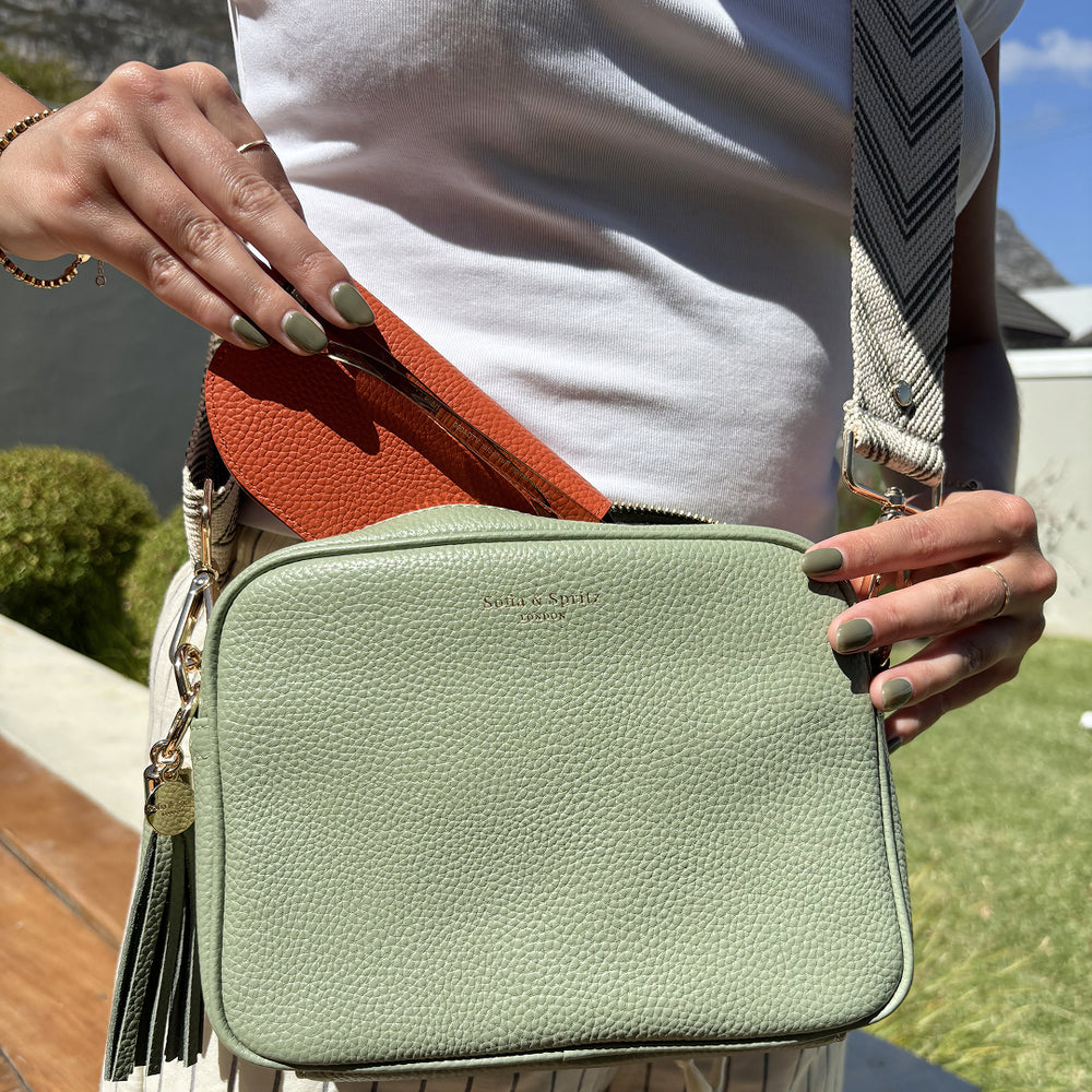 Slim Leather Glasses Case - Orange thumbnail-image-5