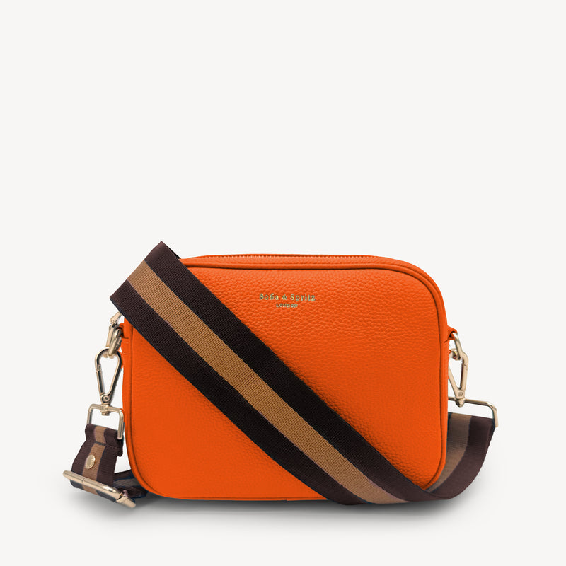 Chocolate Brown Stripe Strap