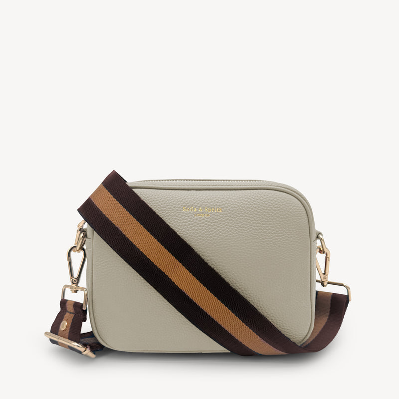 Chocolate Brown Stripe Strap