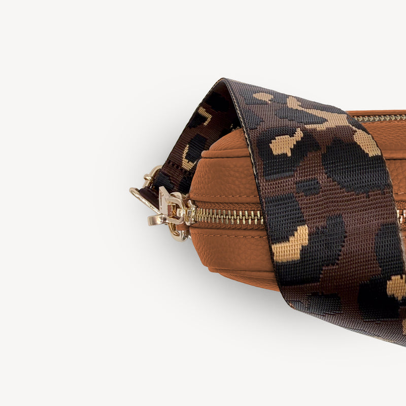 Brown & Gold Leopard  Strap