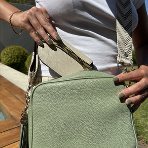 Slim Leather Glasses Case - Stone thumbnail-image-5