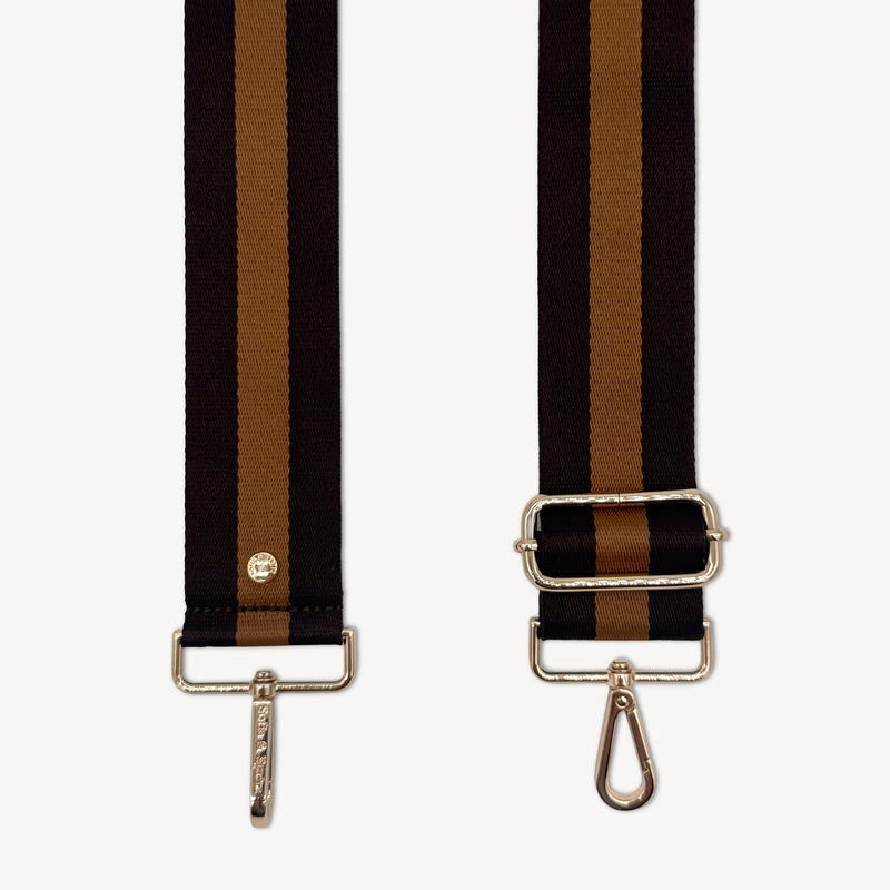 Chocolate Brown Stripe Strap