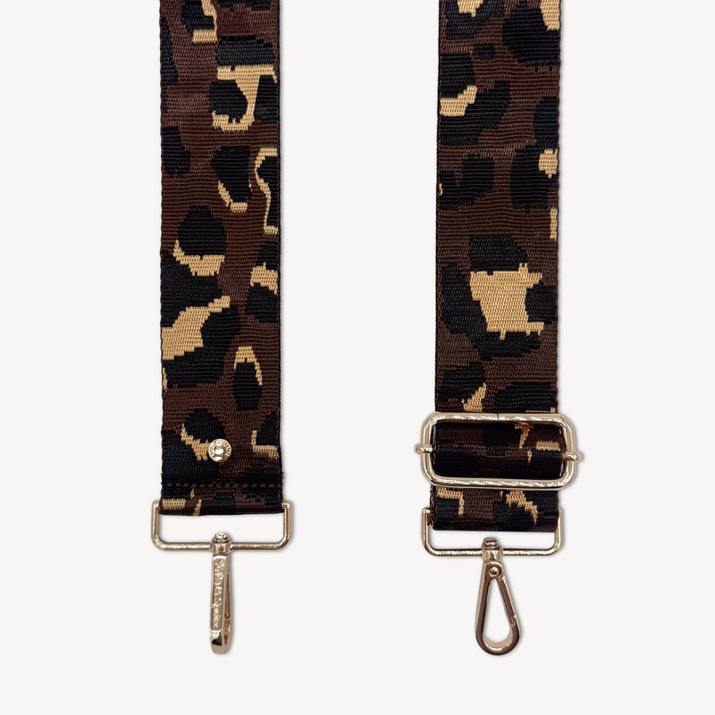 Brown & Gold Leopard  Strap