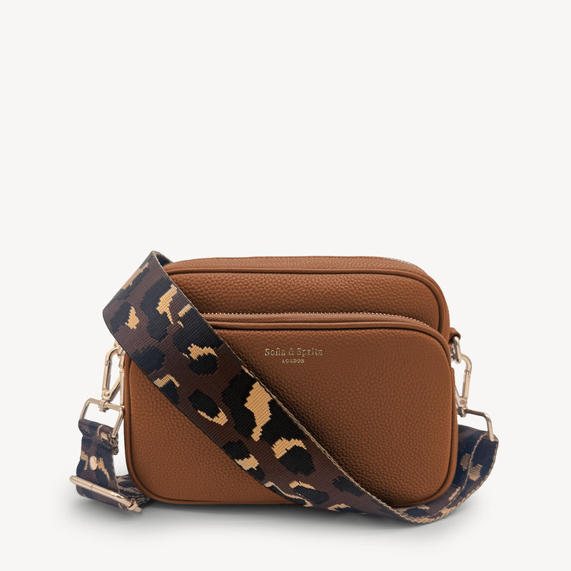 Brown & Gold Leopard  Strap