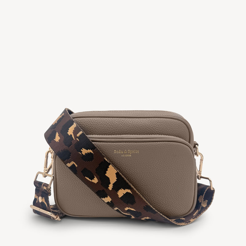 Brown & Gold Leopard  Strap