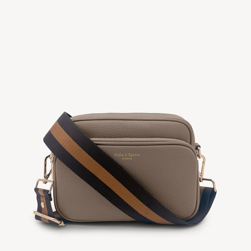 Chocolate Brown Stripe Strap