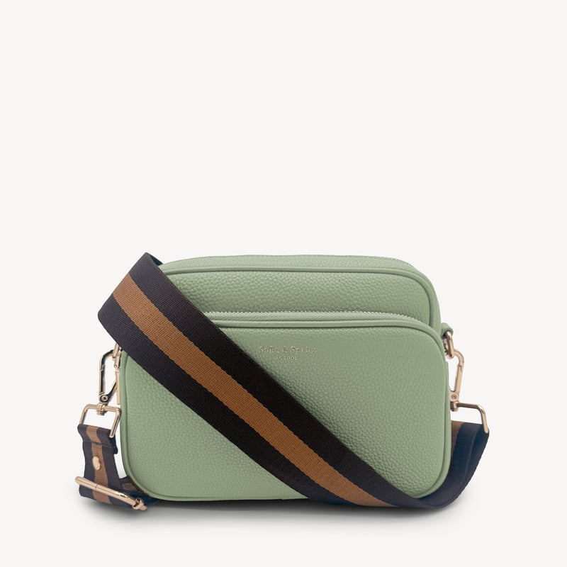 Chocolate Brown Stripe Strap