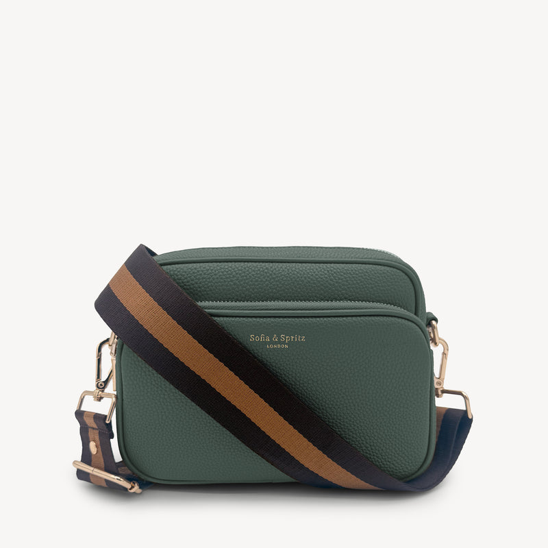Chocolate Brown Stripe Strap