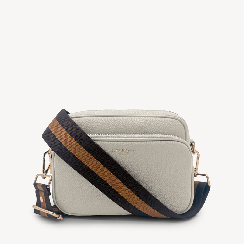 Chocolate Brown Stripe Strap